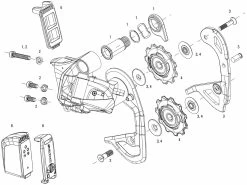 SRAM Ersatzteile Red ETap® Schaltwerk