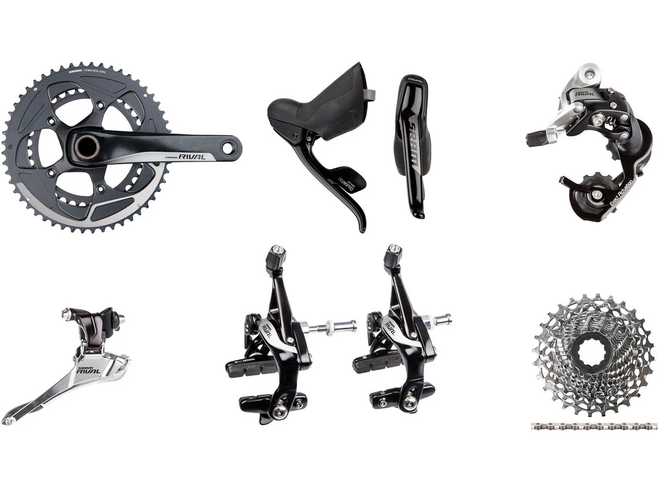 SRAM Rival 22 Gruppe 2x11 36-52 GXP 3 SRAM Rival 22 Gruppe 2x11 36-52 GXP