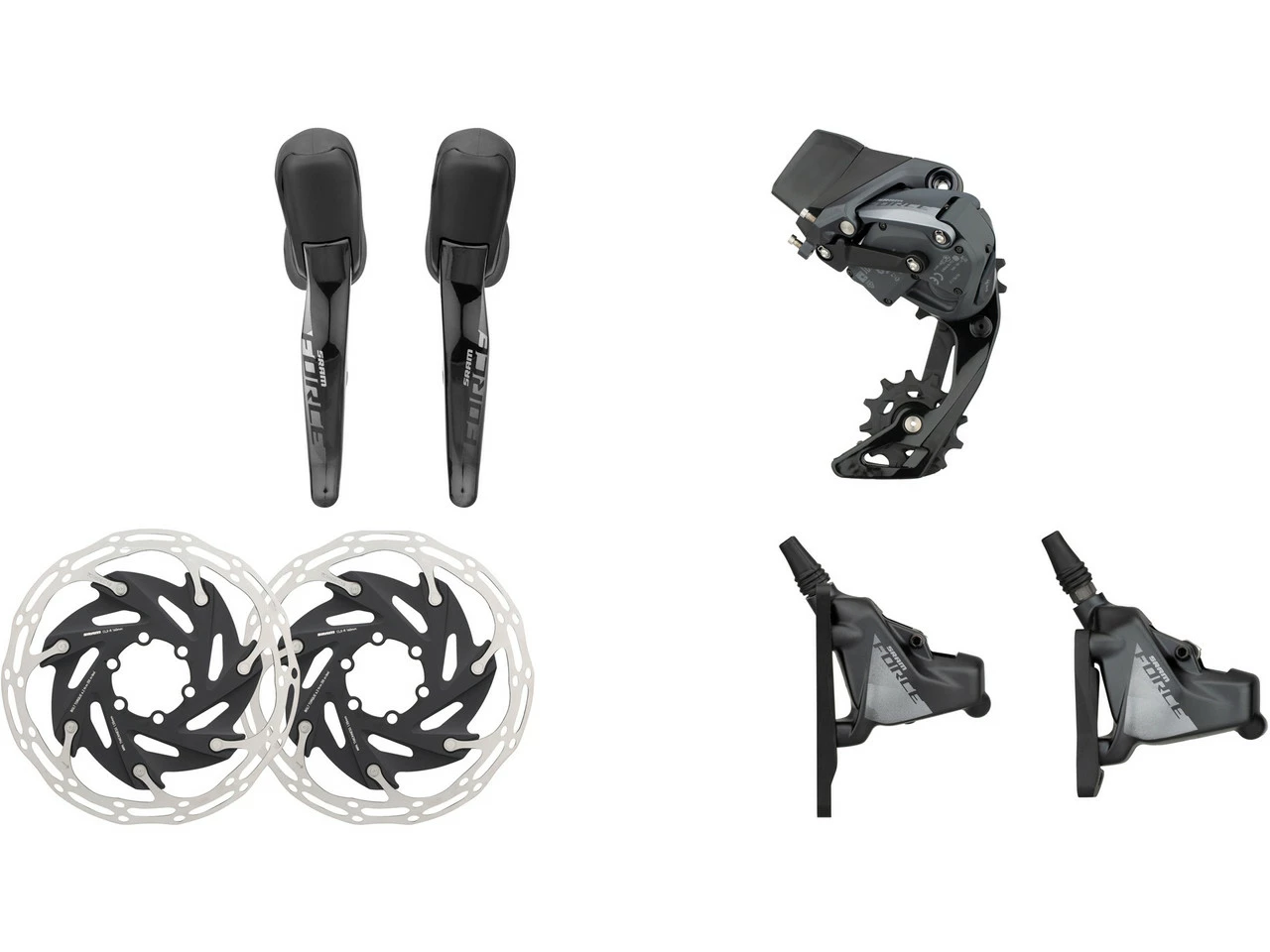 SRAM Force ETap AXS HRD FM Für 1x12-fach Schaltgruppenset 3 SRAM Force ETap AXS HRD FM Für 1x12-fach Schaltgruppenset