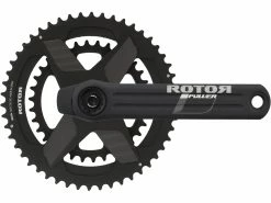 Rotor INPower DM Road Powermeter Kurbelgarnitur Mit Spidering, NoQ