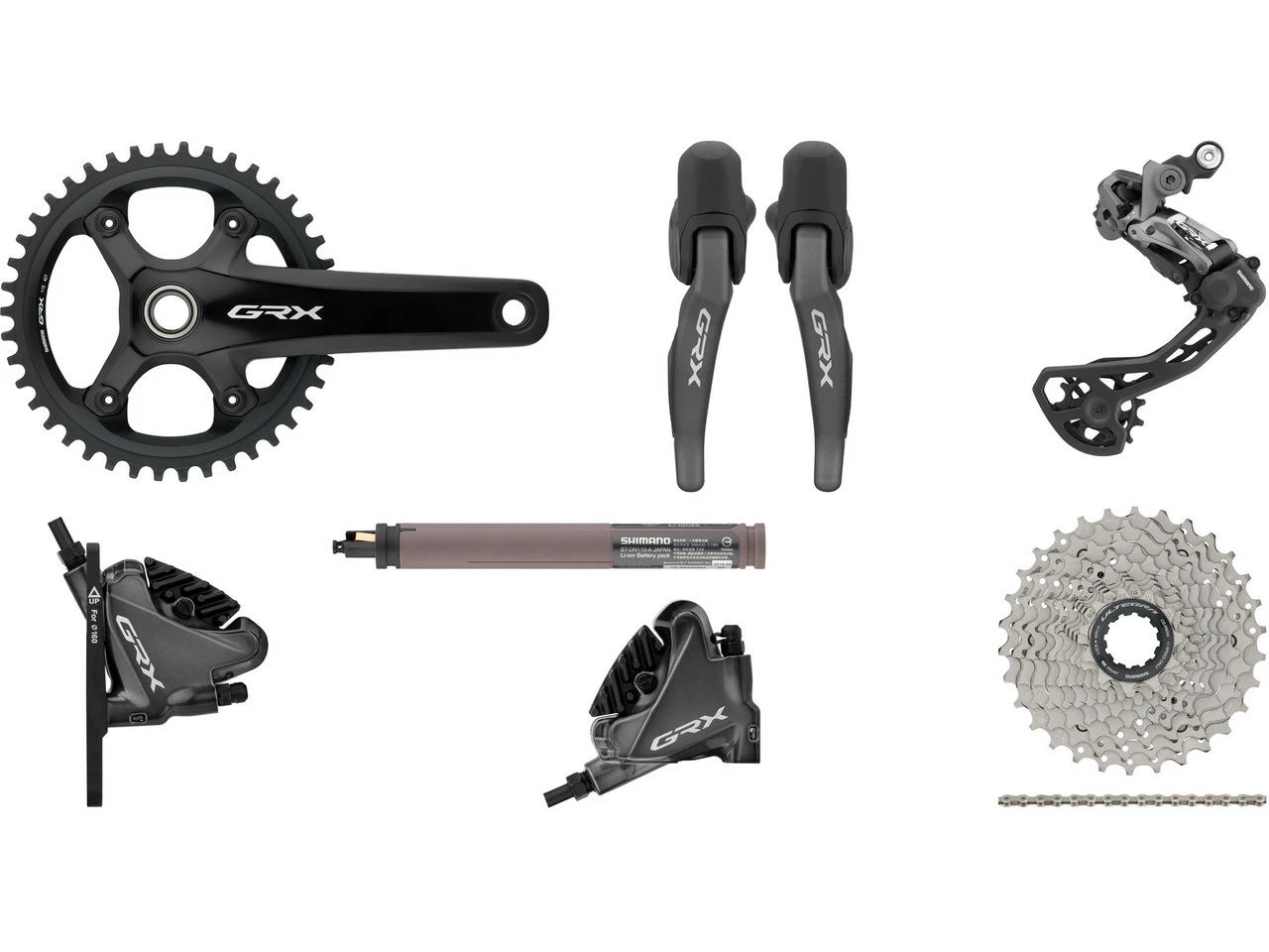 Shimano GRX Di2 RX815 Gruppe 1x11 42 3 Shimano GRX Di2 RX815 Gruppe 1x11 42