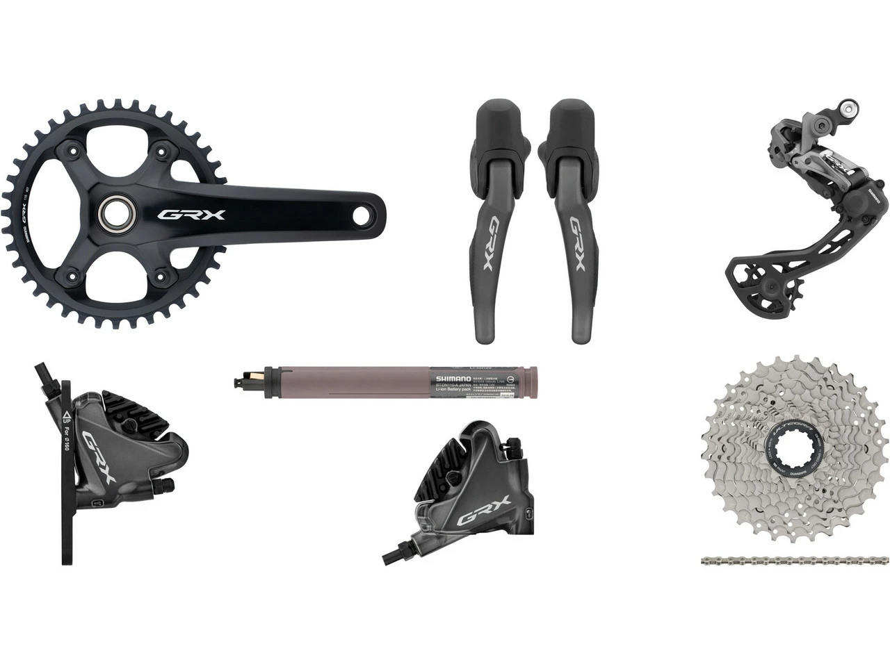 Shimano GRX Di2 RX815 Gruppe 1x11 40 3 Shimano GRX Di2 RX815 Gruppe 1x11 40