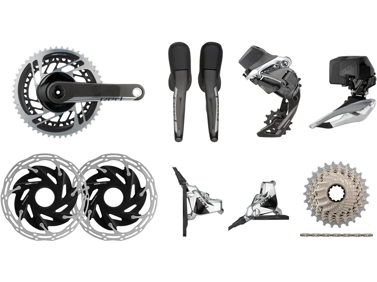 SRAM Red ETap AXS HRD FM Gruppe 2x12-fach 37-50 CL Scheibenbremse 3 SRAM Red ETap AXS HRD FM Gruppe 2x12-fach 37-50 CL Scheibenbremse