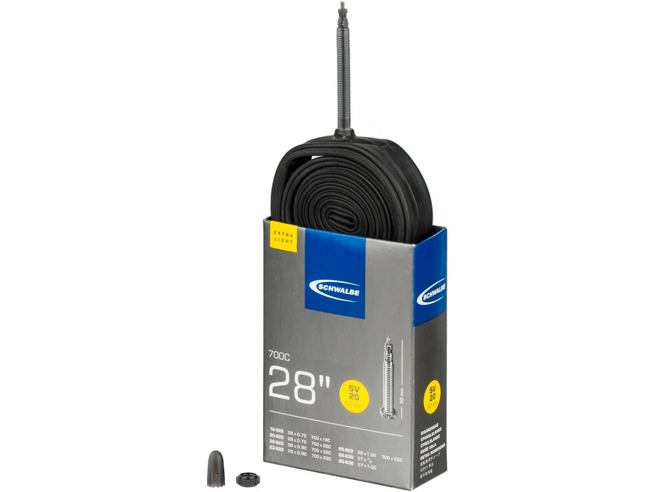 Schwalbe Schlauch 20 Extralight Für 28" 5 Schwalbe Schlauch 20 Extralight Für 28" – Bild 3