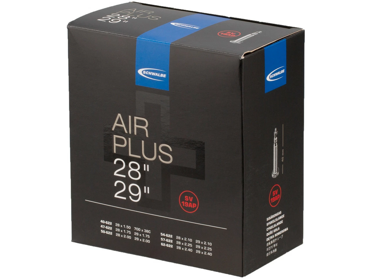 Schwalbe Schlauch 19 Air Plus Für 28" / 29" 4 Schwalbe Schlauch 19 Air Plus Für 28" / 29" – Bild 2