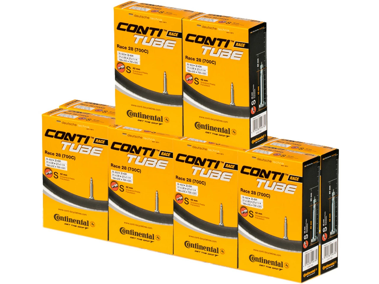 Continental Schlauch Race 28 Wide - 10 Stück 3 Continental Schlauch Race 28 Wide - 10 Stück