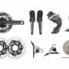 SRAM Red ETap AXS HRD FM Powermeter Gruppe 2x12 35-48 6-Loch Scheibenbremse -Fahrrad Stromkreis Verkäufe 341819