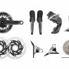 SRAM Red ETap AXS HRD FM Powermeter Gruppe 2x12 37-50 6-Loch Scheibenbremse -Fahrrad Stromkreis Verkäufe 341828