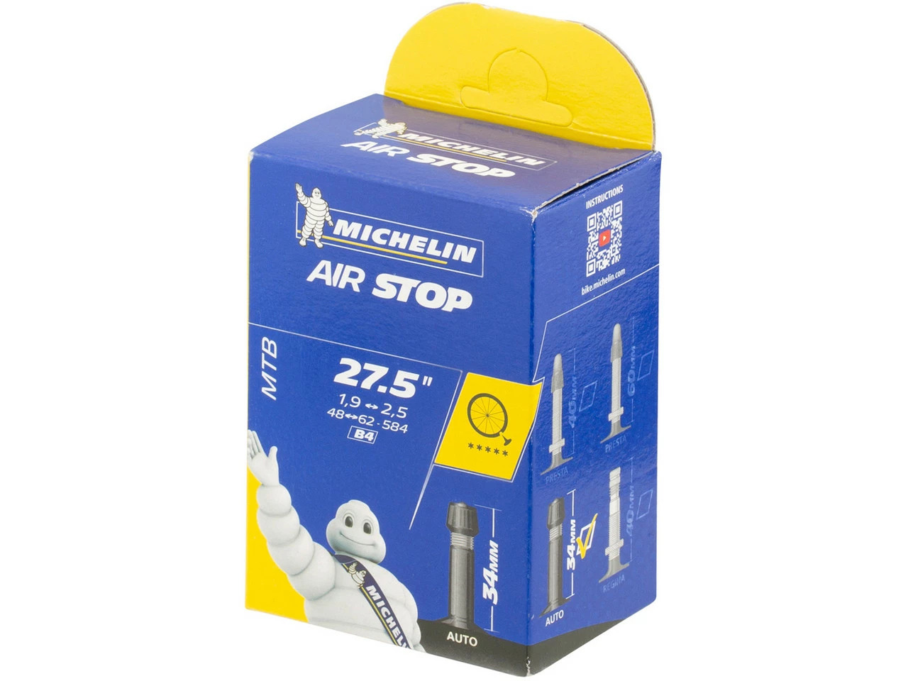Michelin Schlauch B4 Airstop MTB Für 27,5" 4 Michelin Schlauch B4 Airstop MTB Für 27,5" – Bild 2