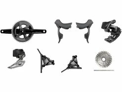 SRAM Rival ETap AXS HRD FM Gruppe 2x12-fach 33-46 -Fahrrad Stromkreis Verkäufe 384635