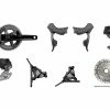 SRAM Rival ETap AXS HRD FM Powermeter Gruppe 2x12-fach 33-46 -Fahrrad Stromkreis Verkäufe 384652