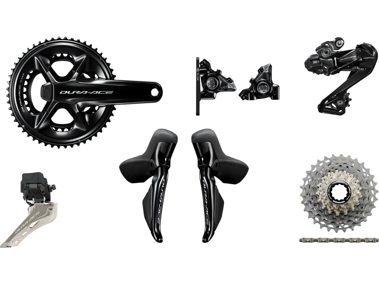 Shimano Dura-Ace Di2 R9250 Powermeter Gruppe 2x12 34-50 Mit Scheibenbremse 3 Shimano Dura-Ace Di2 R9250 Powermeter Gruppe 2x12 34-50 Mit Scheibenbremse